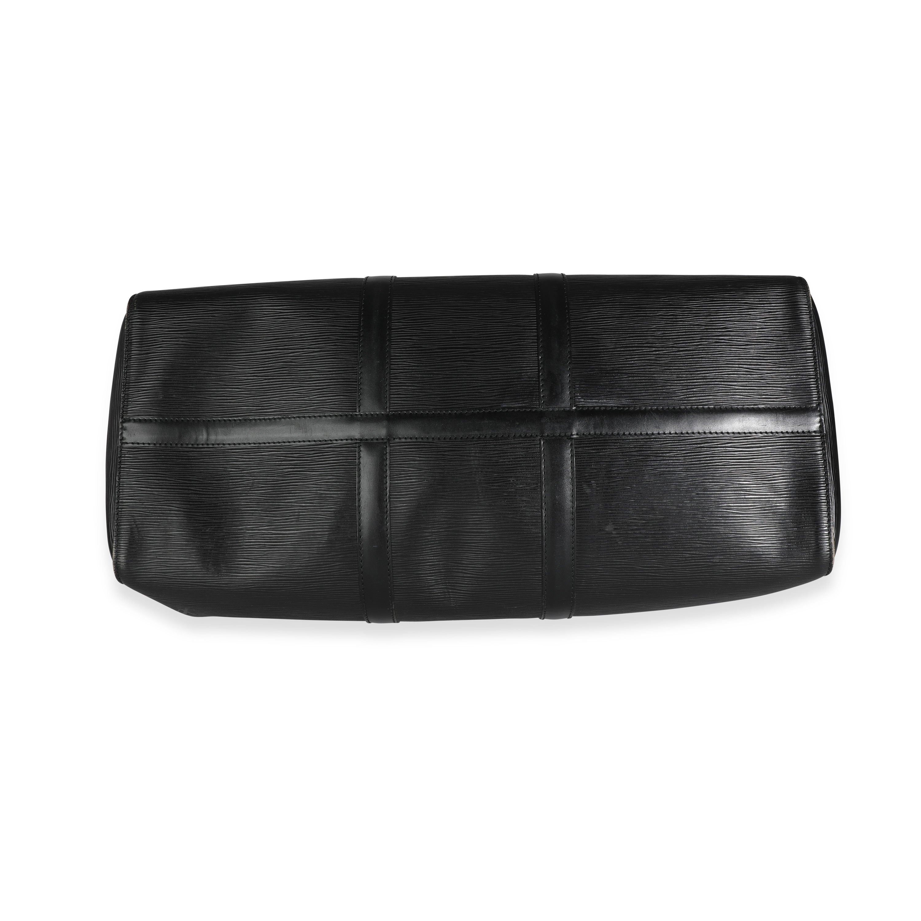 Louis Vuitton Louis Vuitton Black Epi Leather Keepall 50