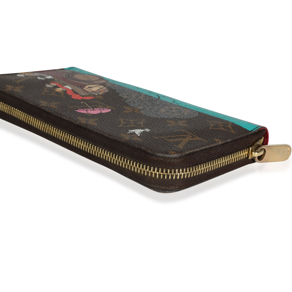 Louis Vuitton Louis Vuitton Christmas Animation 2015 Monogram Canvas Evasion Zippy Wallet