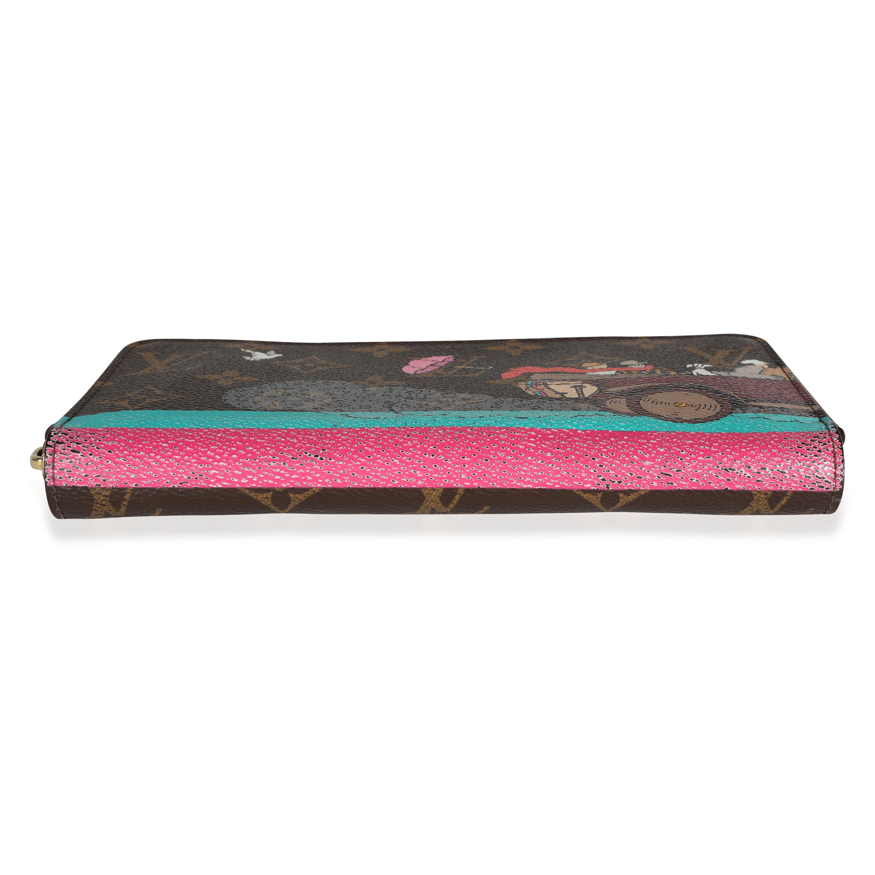 Louis Vuitton Louis Vuitton Christmas Animation 2015 Monogram Canvas Evasion Zippy Wallet