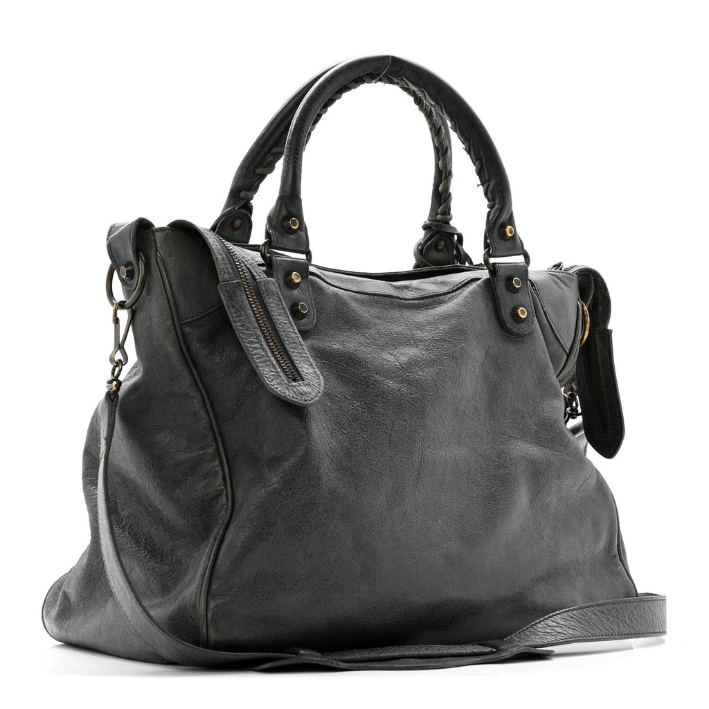 Balenciaga Agneau Classic Hardware Velo Anthracite