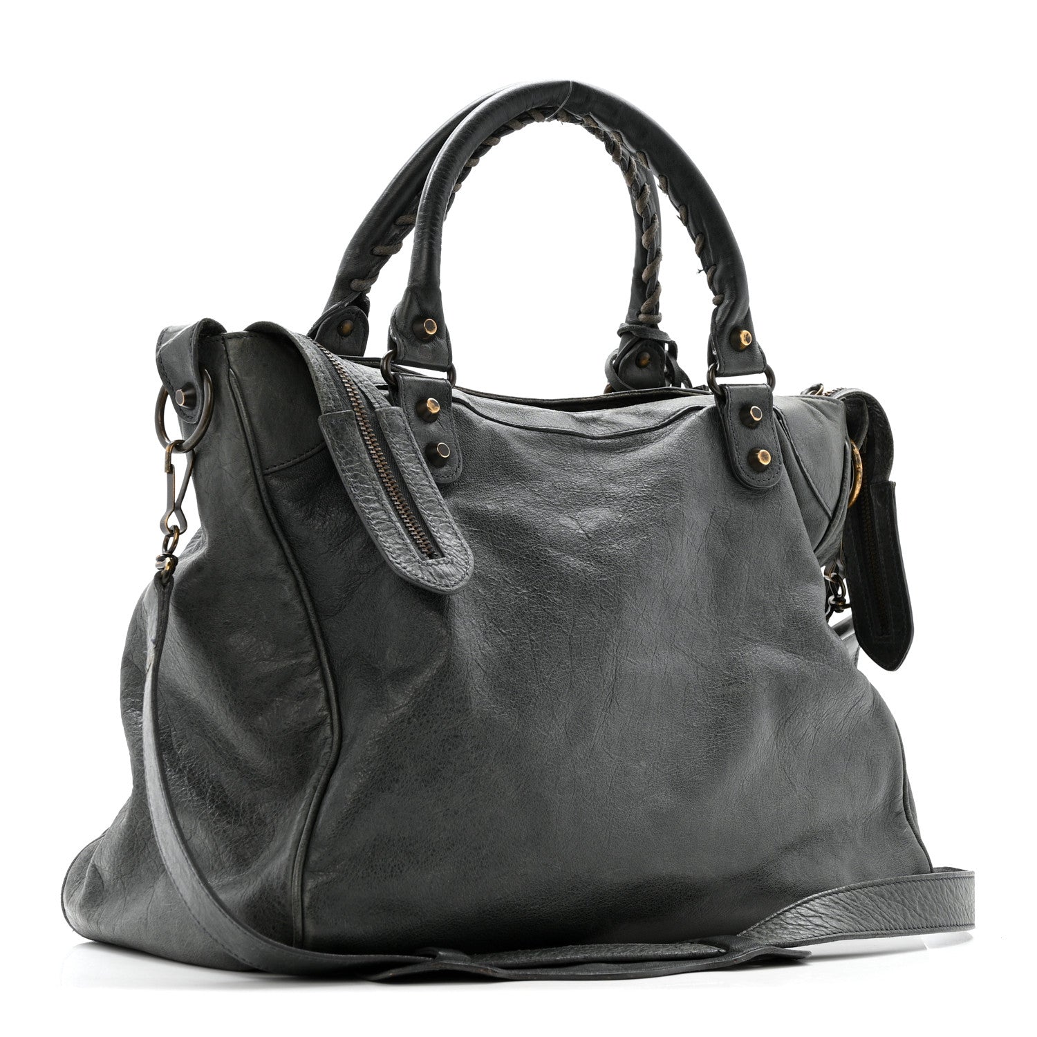 Balenciaga Agneau Classic Hardware Velo Anthracite