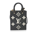 Louis Vuitton Louis Vuitton Black & Beige Monogram Empreinte Petit Sac Plat
