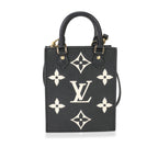Louis Vuitton Louis Vuitton Black & Beige Monogram Empreinte Petit Sac Plat