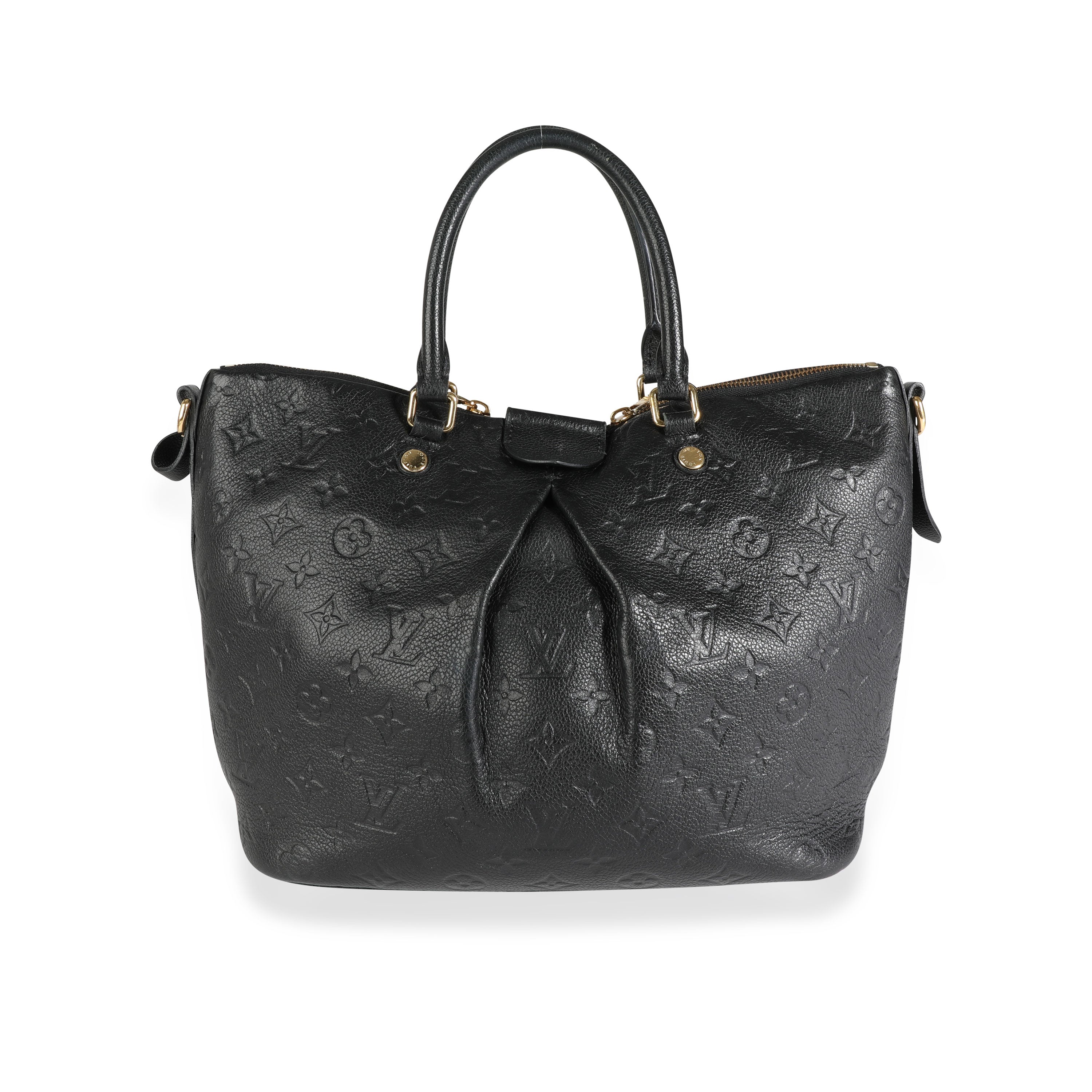 Louis Vuitton Louis Vuitton Black Monogram Empreinte Mazarine MM