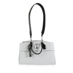 Louis Vuitton Louis Vuitton Gray Calf Leather & Black Python City Steamer Souple EW