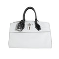 Louis Vuitton Louis Vuitton Gray Calf Leather & Black Python City Steamer Souple EW