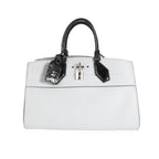 Louis Vuitton Louis Vuitton Gray Calf Leather & Black Python City Steamer Souple EW