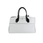 Louis Vuitton Louis Vuitton Gray Calf Leather & Black Python City Steamer Souple EW