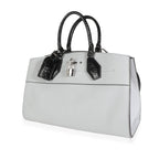 Louis Vuitton Louis Vuitton Gray Calf Leather & Black Python City Steamer Souple EW