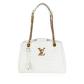 Louis Vuitton Louis Vuitton White Calfskin New Wave Chain Tote