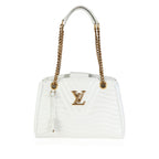 Louis Vuitton Louis Vuitton White Calfskin New Wave Chain Tote