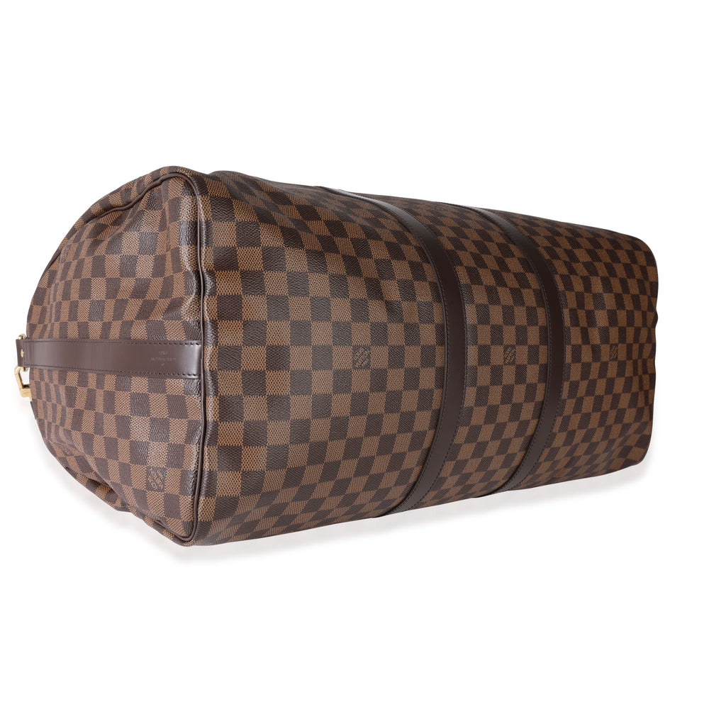 Louis Vuitton Louis Vuitton Damier Ebene Canvas Keepall Bandoulière 55