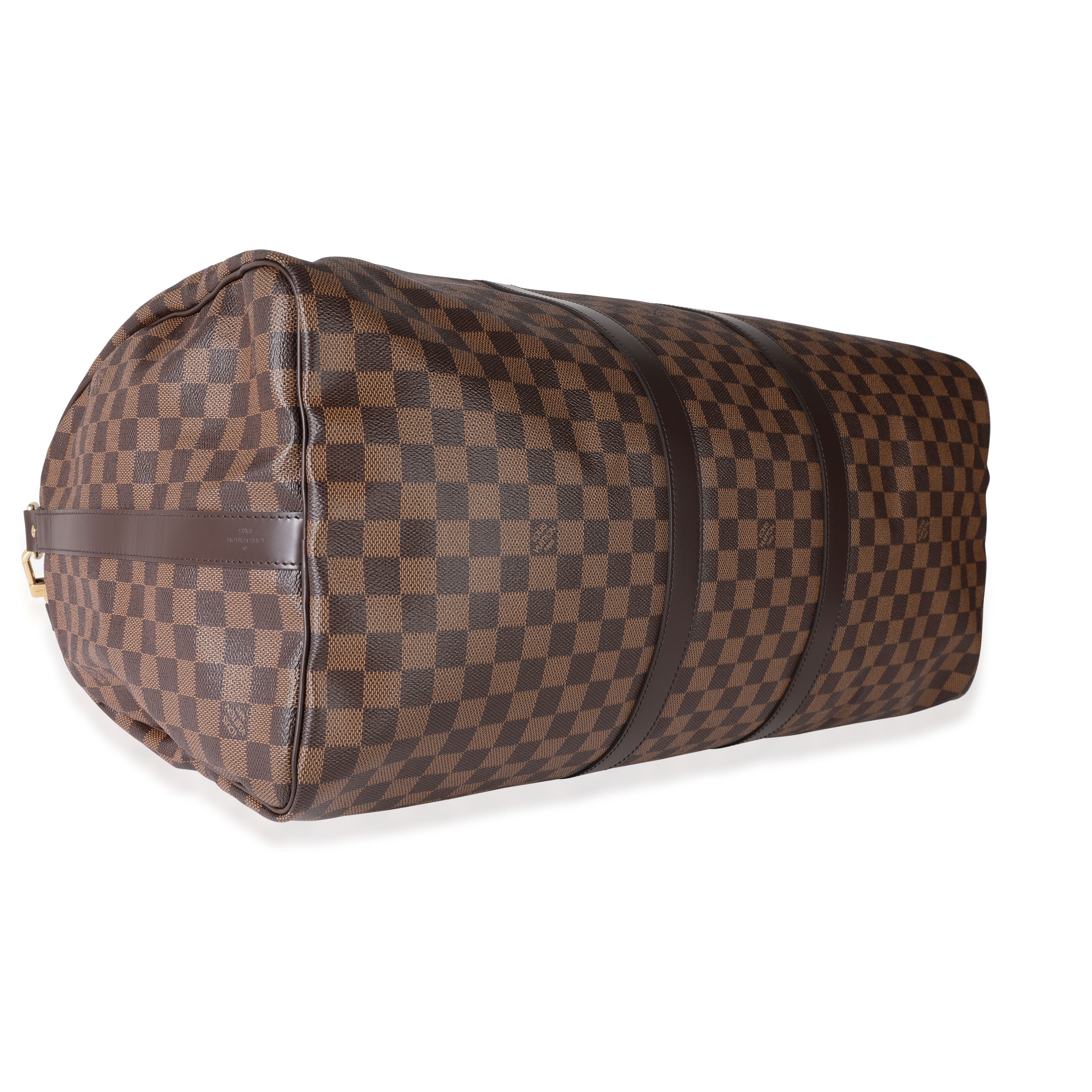 Louis Vuitton Louis Vuitton Damier Ebene Canvas Keepall Bandoulière 55
