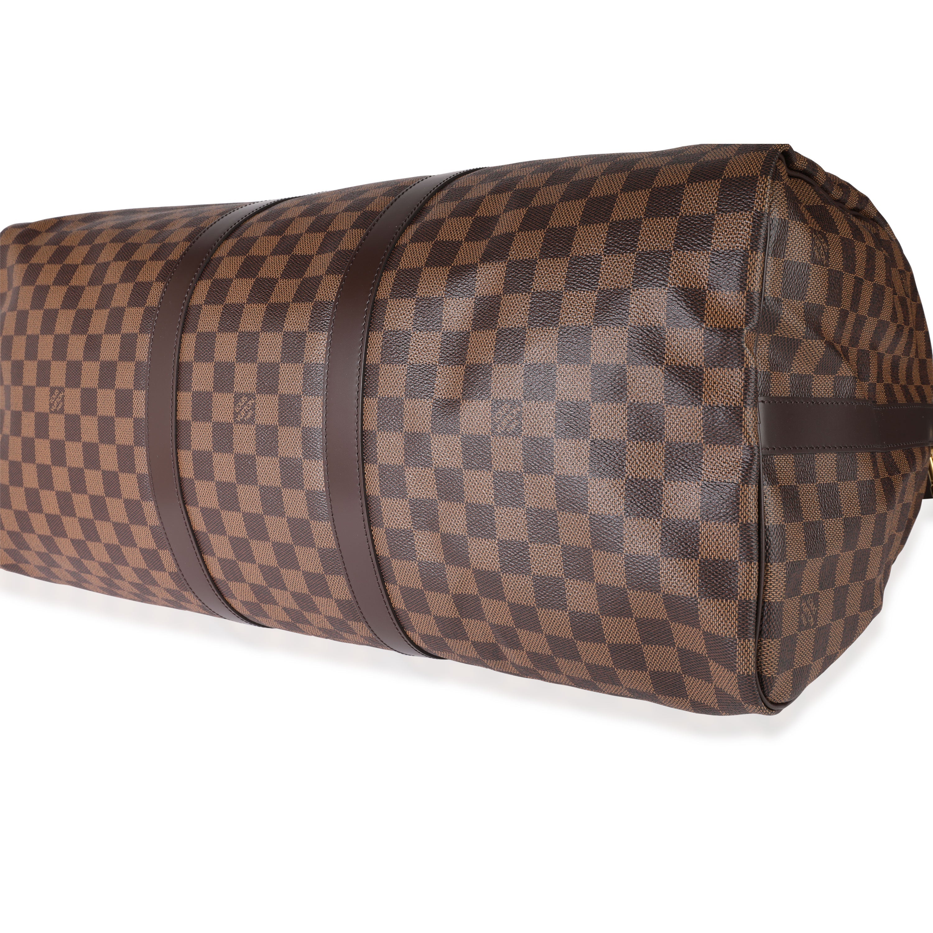 Louis Vuitton Louis Vuitton Damier Ebene Canvas Keepall Bandoulière 55
