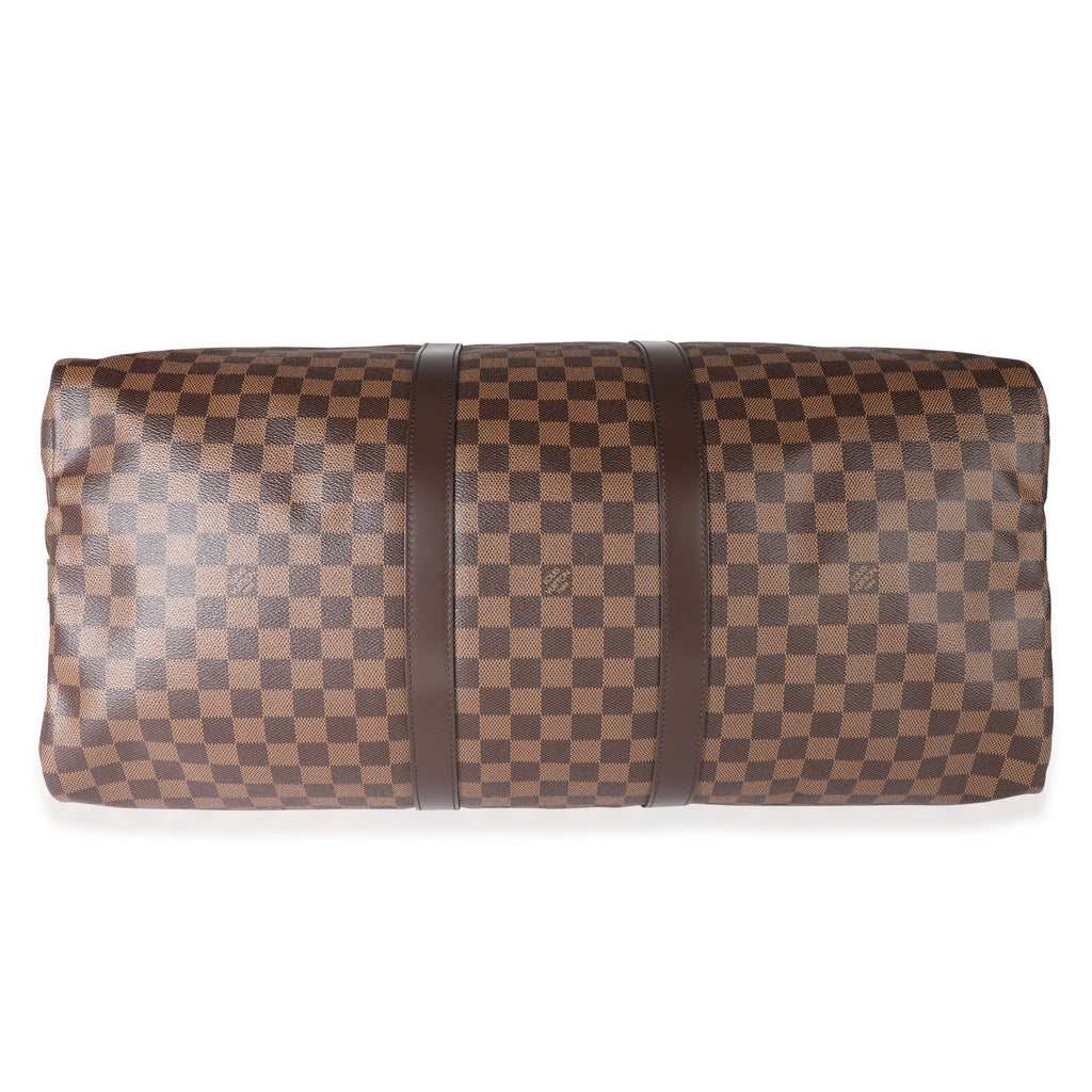 Louis Vuitton Louis Vuitton Damier Ebene Canvas Keepall Bandoulière 55
