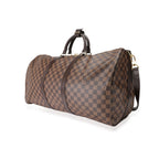 Louis Vuitton Louis Vuitton Damier Ebene Canvas Keepall Bandoulière 55