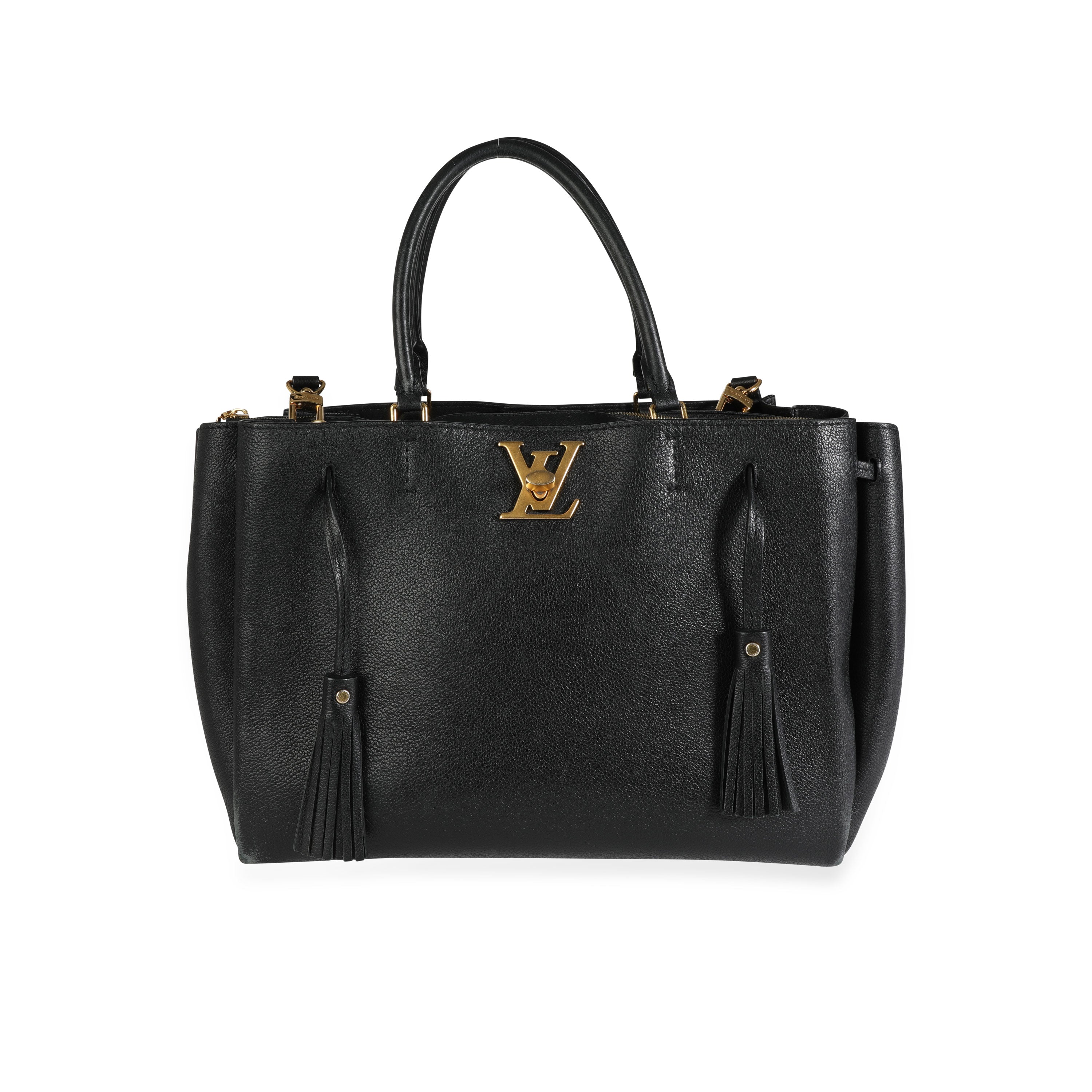 Louis Vuitton Louis Vuitton Black Calfskin Lockmeto Bag