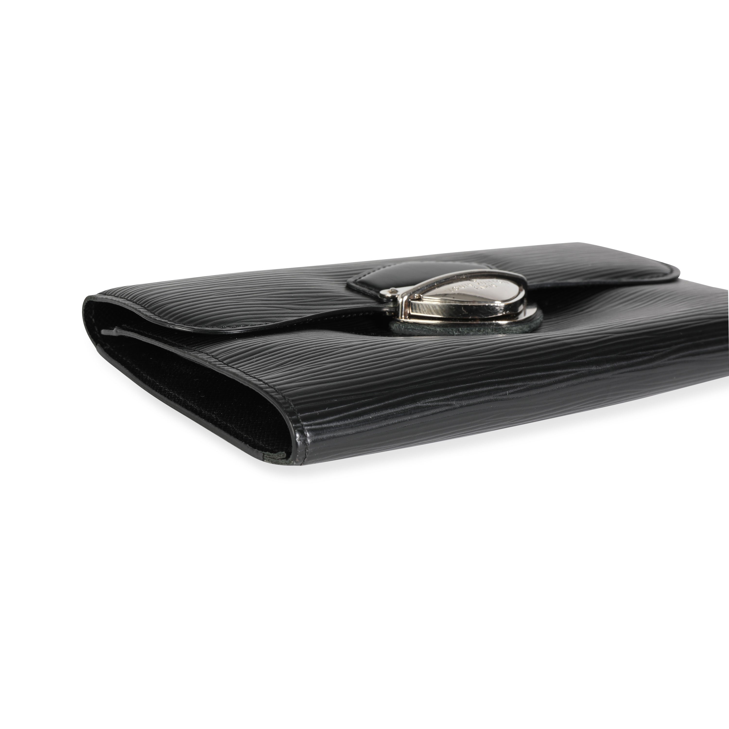 Louis Vuitton Louis Vuitton Noir Epi Leather Eugenie Wallet