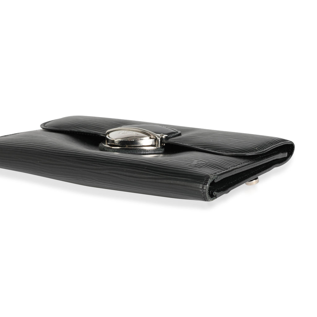 Louis Vuitton Louis Vuitton Noir Epi Leather Eugenie Wallet
