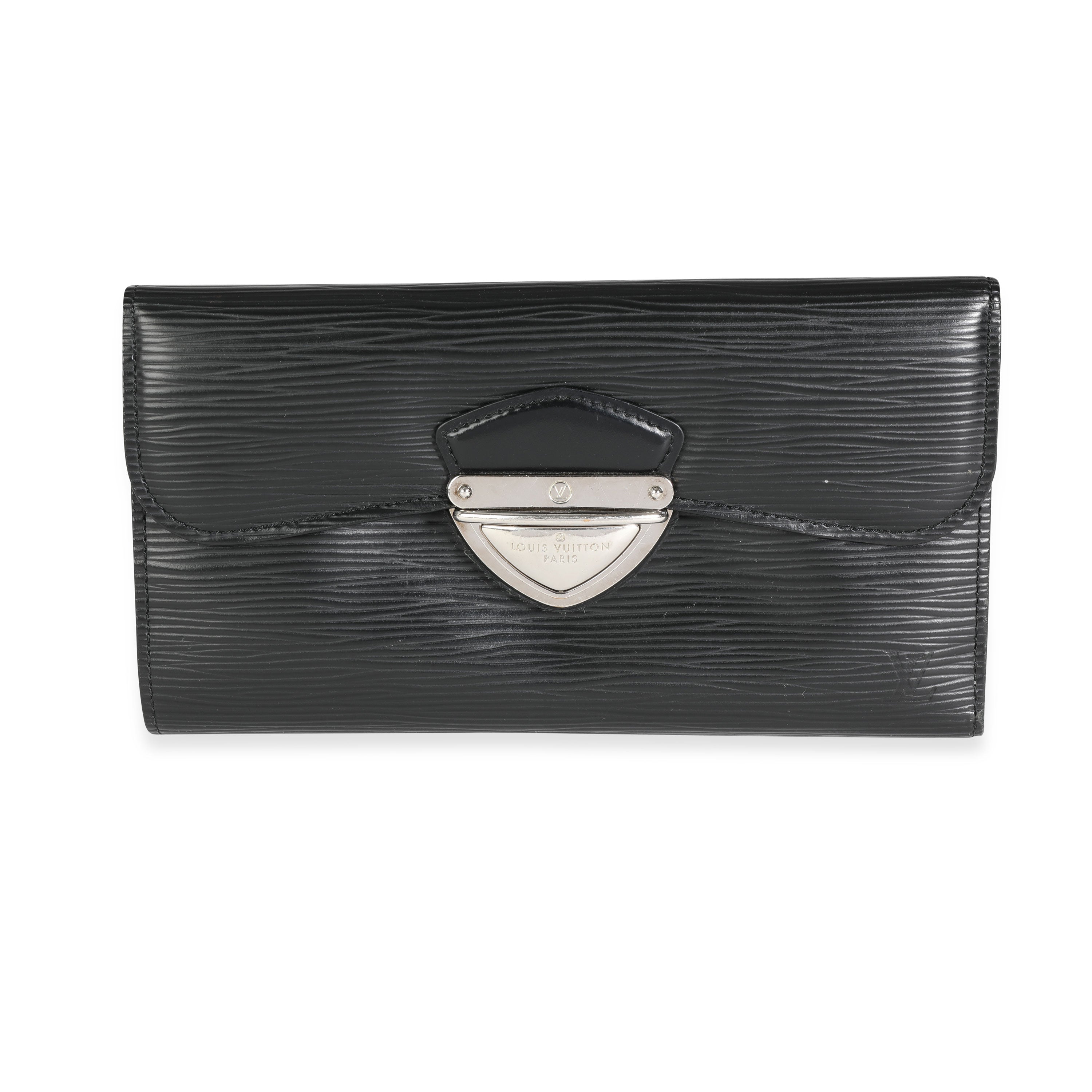 Louis Vuitton Louis Vuitton Noir Epi Leather Eugenie Wallet