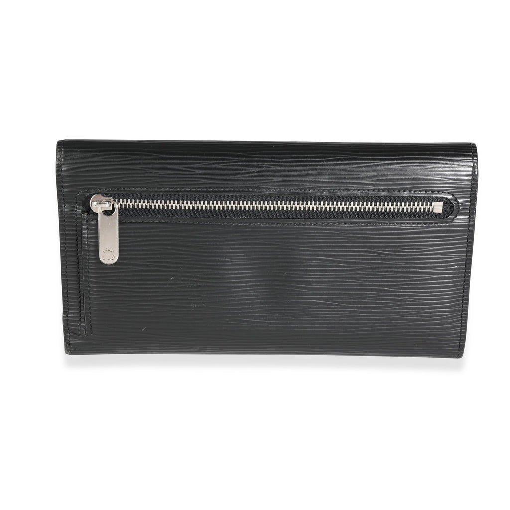Louis Vuitton Louis Vuitton Noir Epi Leather Eugenie Wallet