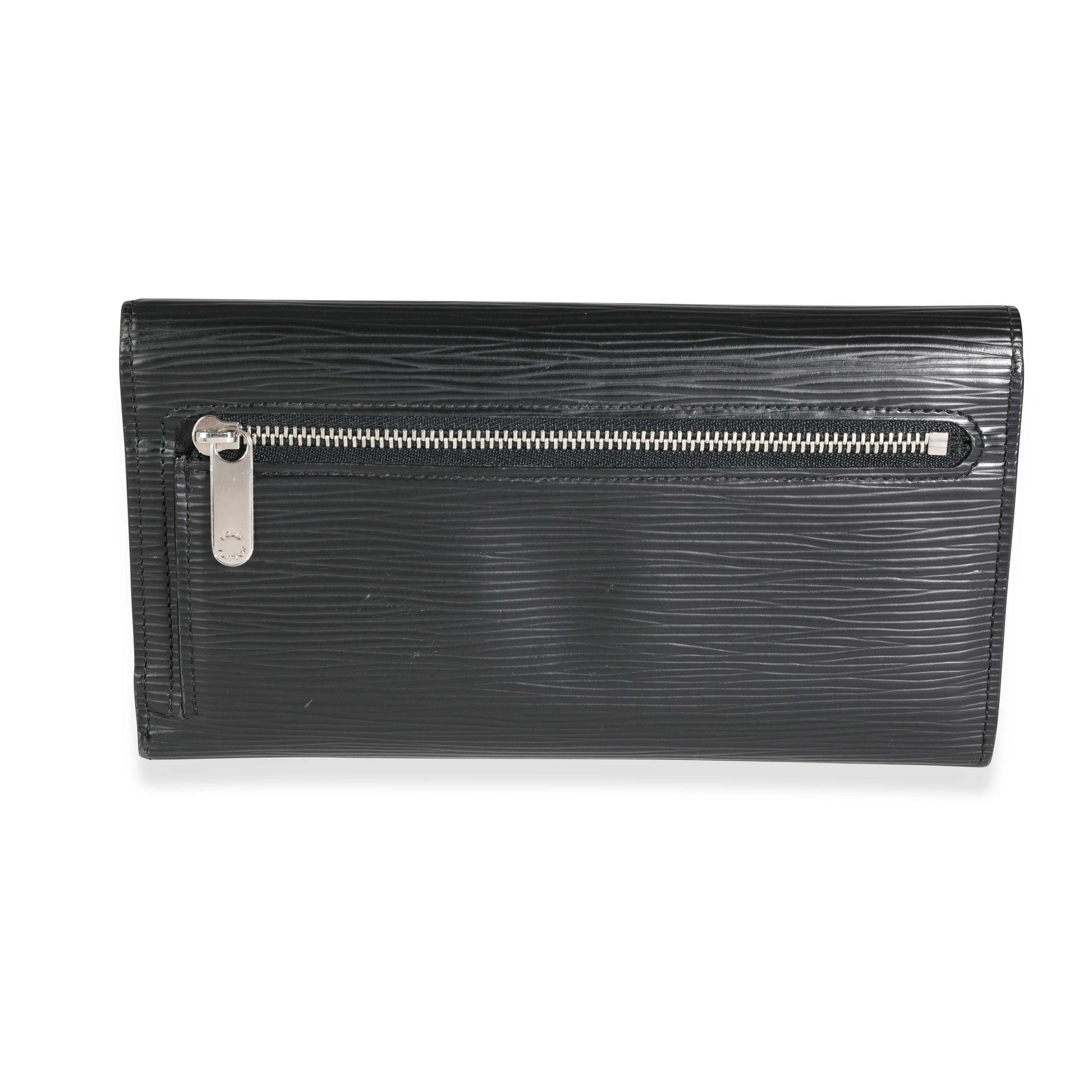 Louis Vuitton Louis Vuitton Noir Epi Leather Eugenie Wallet