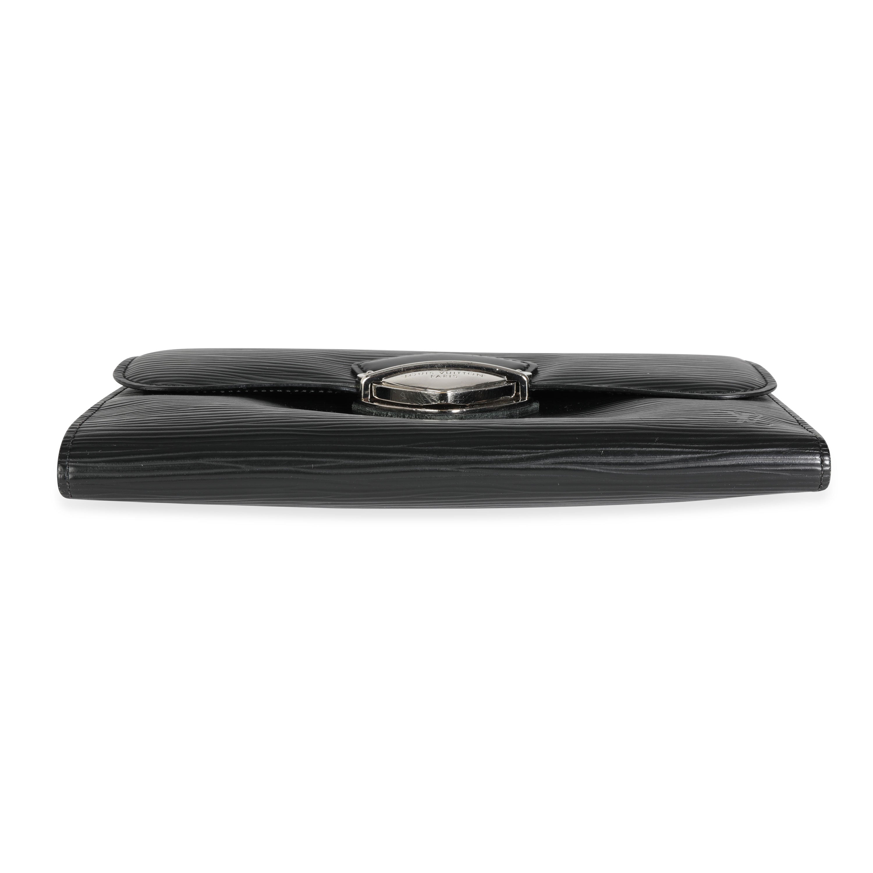 Louis Vuitton Louis Vuitton Noir Epi Leather Eugenie Wallet
