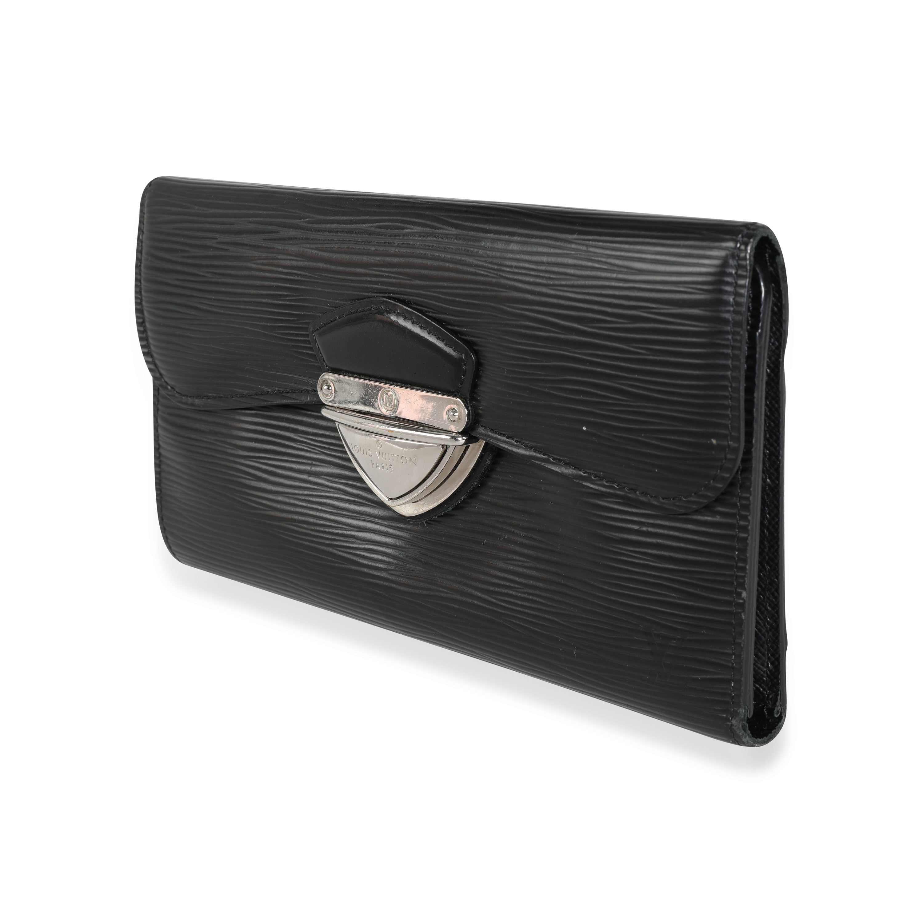 Louis Vuitton Louis Vuitton Noir Epi Leather Eugenie Wallet