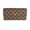 Louis Vuitton Louis Vuitton Damier Ebene Canvas Sarah Wallet
