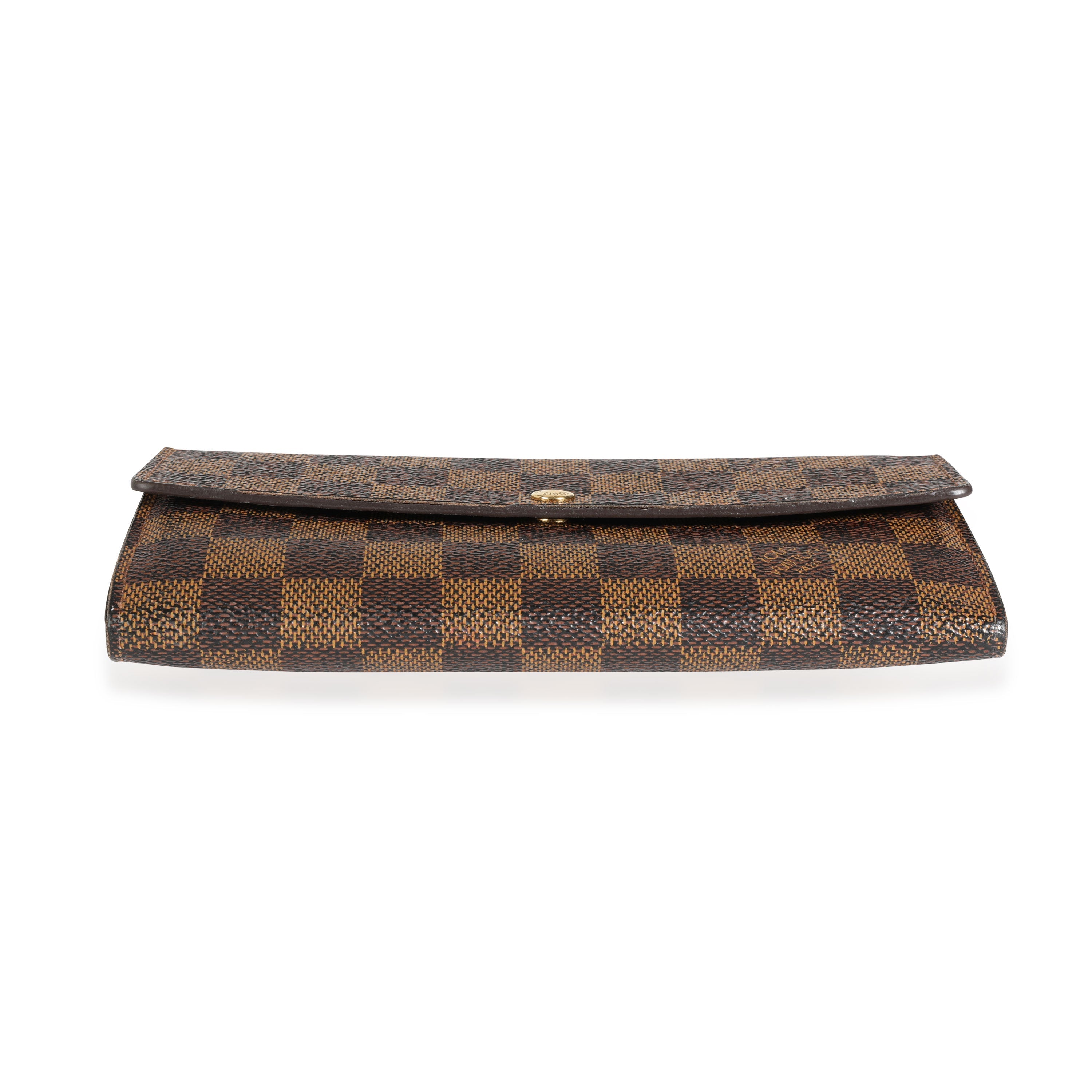 Louis Vuitton Louis Vuitton Damier Ebene Canvas Sarah Wallet