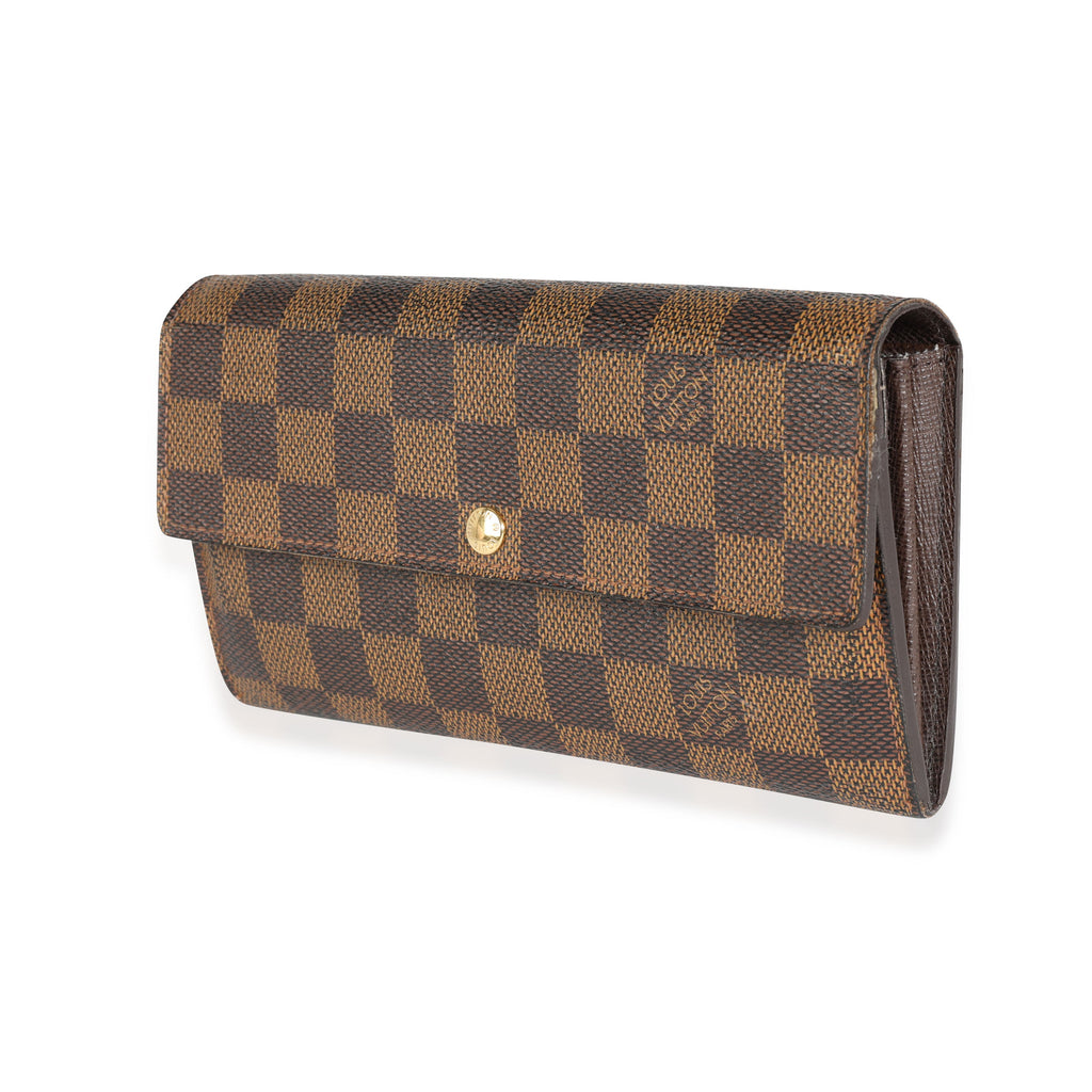 Louis Vuitton Louis Vuitton Damier Ebene Canvas Sarah Wallet