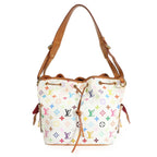 Louis Vuitton Louis Vuitton x Takashi Murakami White Monogram Multicolore Petit Noé Bag