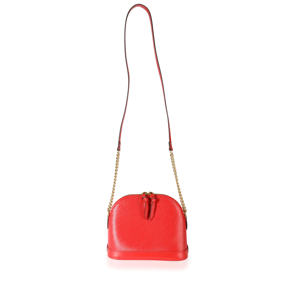 Louis Vuitton Louis Vuitton Rouge Epi Leather Alma Mini