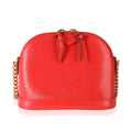 Louis Vuitton Louis Vuitton Rouge Epi Leather Alma Mini