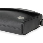 Louis Vuitton Louis Vuitton Black Taiga Leather Alex Messenger PM