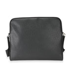 Louis Vuitton Louis Vuitton Black Taiga Leather Alex Messenger PM