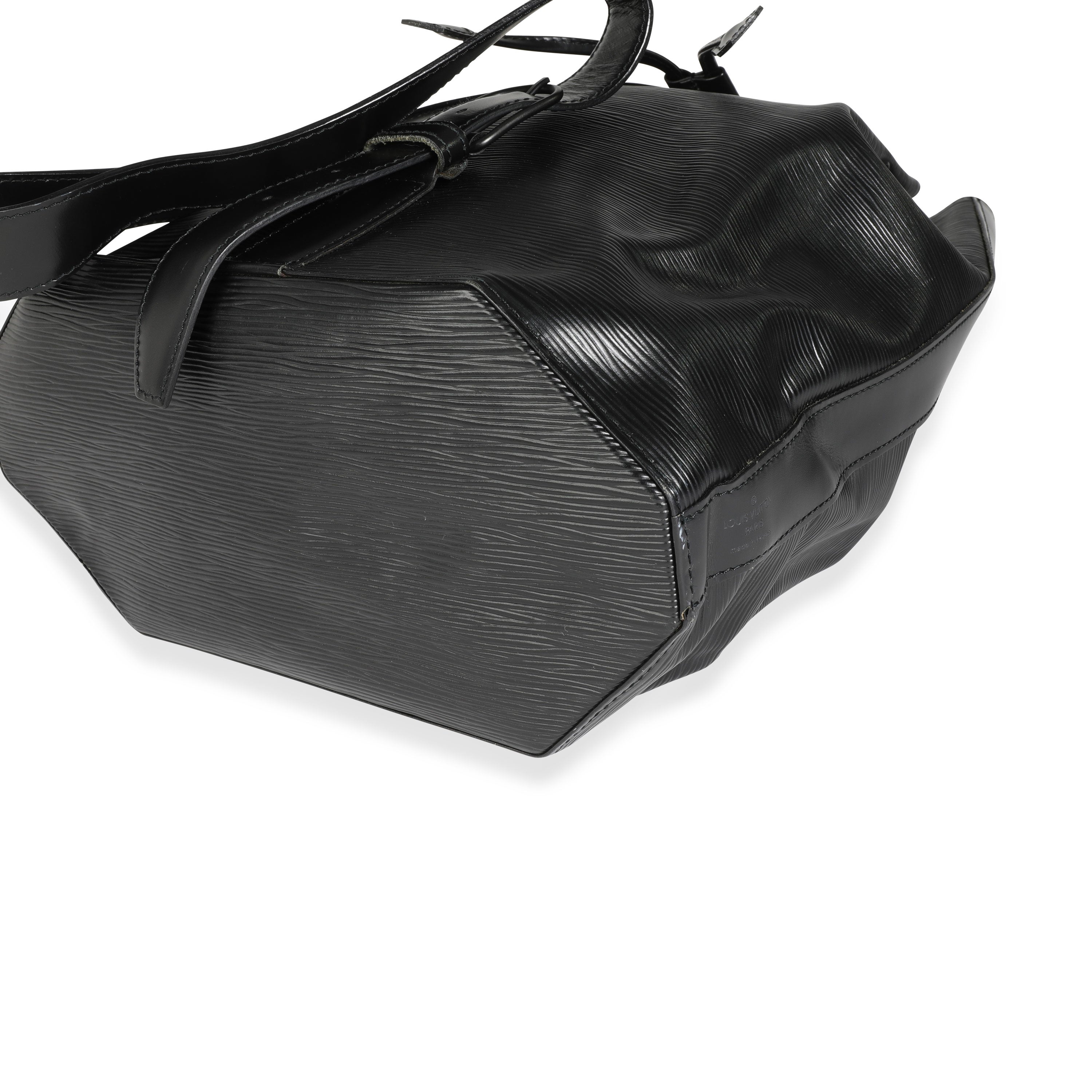 Louis Vuitton Louis Vuitton Vintage Black Epi Leather Sac a Dos Drawstring Sling Backpack