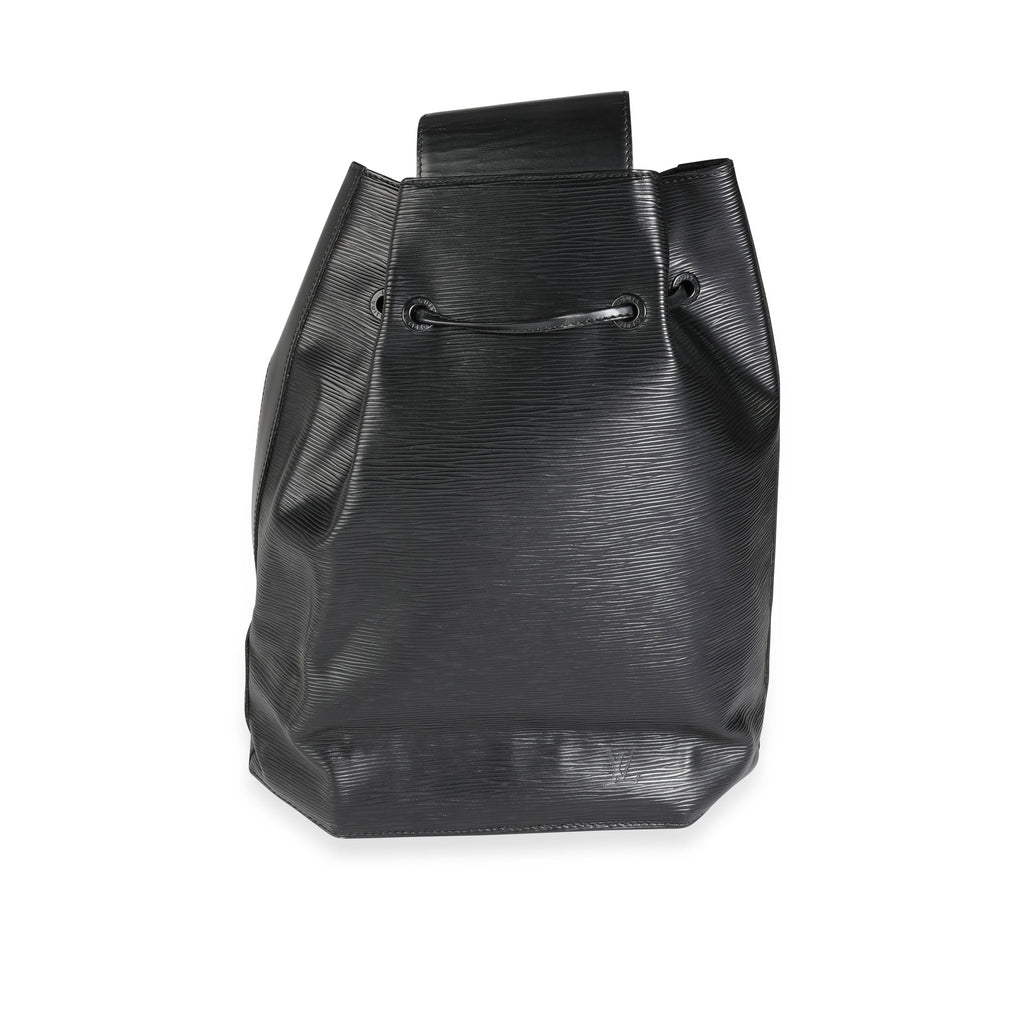 Louis Vuitton Louis Vuitton Vintage Black Epi Leather Sac a Dos Drawstring Sling Backpack