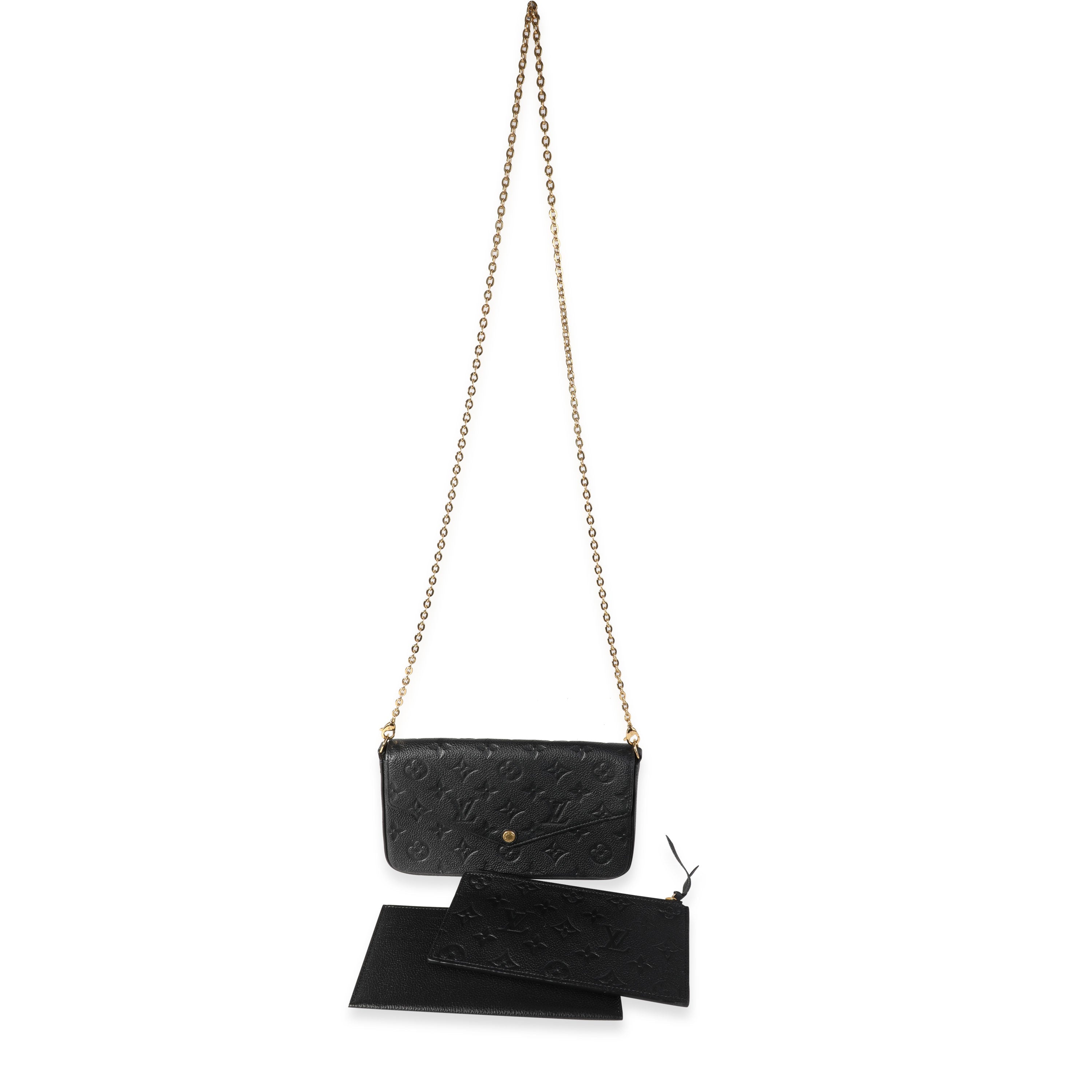 Louis Vuitton Louis Vuitton Black Monogram Empreinte Félicie Pochette