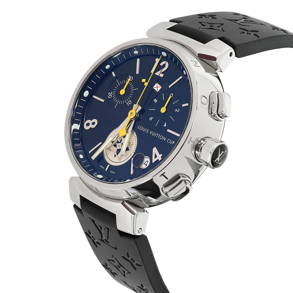Louis Vuitton Louis Vuitton Tambour Q11BG Unisex Watch in  Stainless Steel