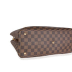 Louis Vuitton Louis Vuitton Black Taurillon Leather & Damier Ebene Canvas LV Riverside Tote