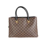 Louis Vuitton Louis Vuitton Black Taurillon Leather & Damier Ebene Canvas LV Riverside Tote