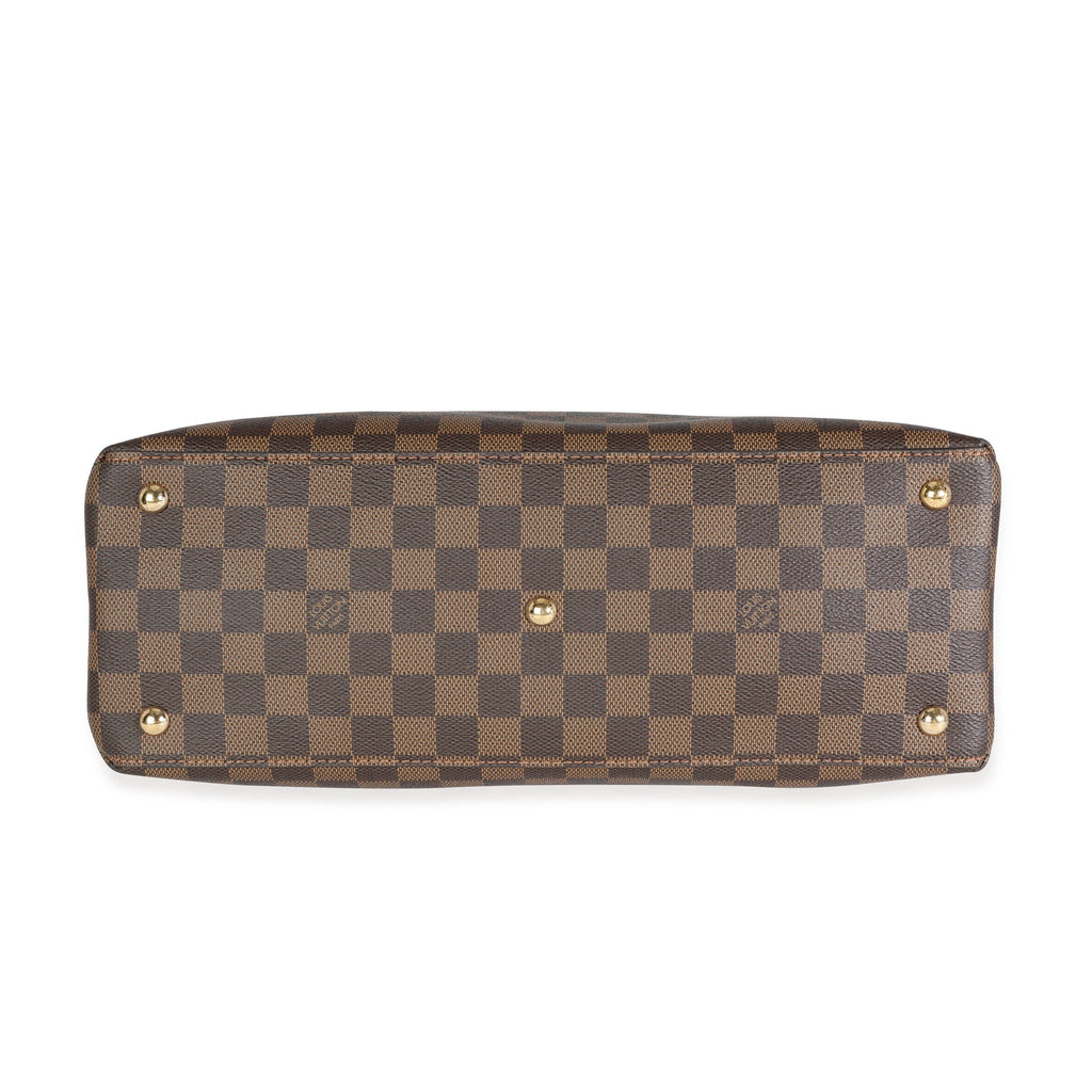 Louis Vuitton Louis Vuitton Black Taurillon Leather & Damier Ebene Canvas LV Riverside Tote
