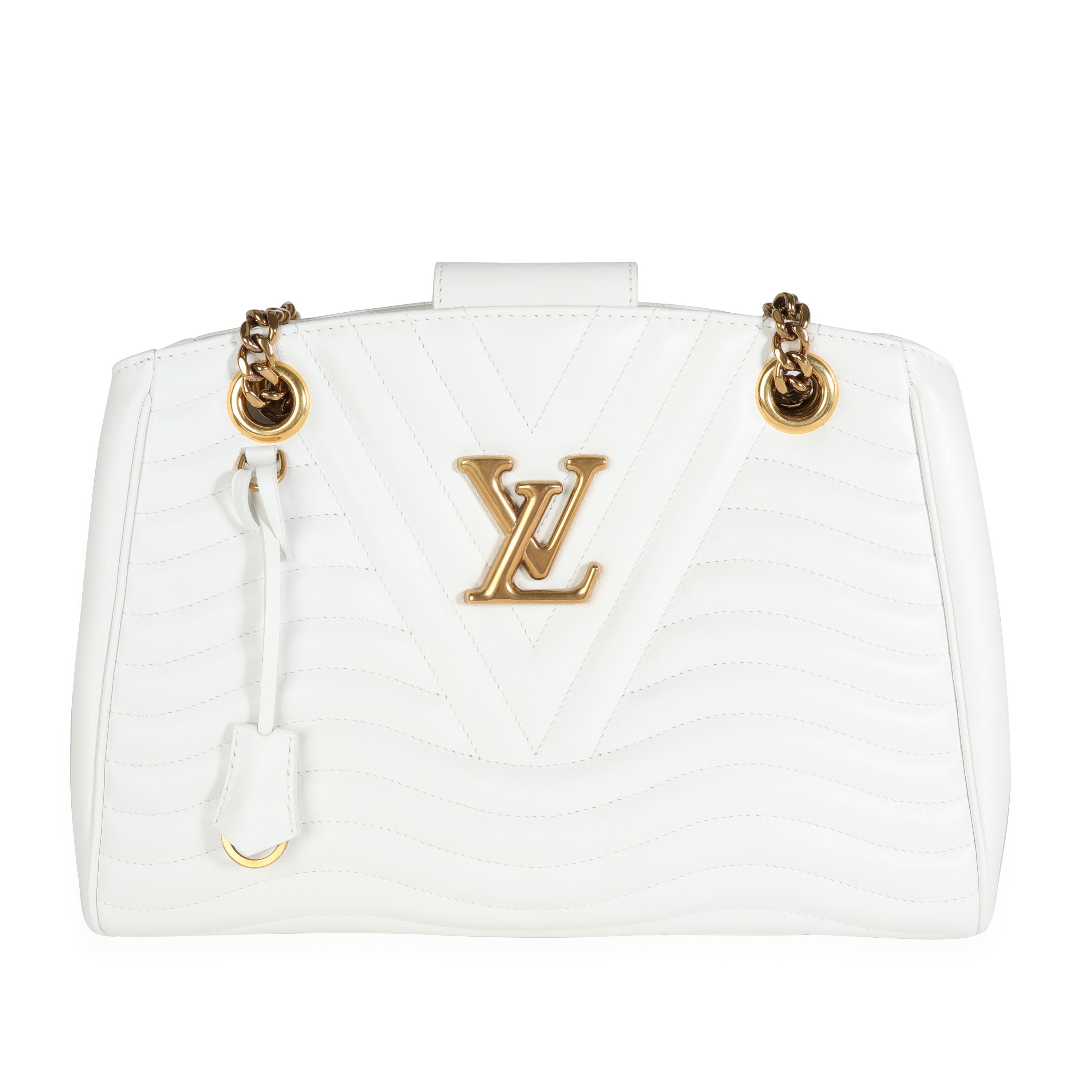 Louis Vuitton Louis Vuitton Snow Quilted Cowhide New Wave Chain Tote