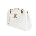 Louis Vuitton Louis Vuitton Snow Quilted Cowhide New Wave Chain Tote