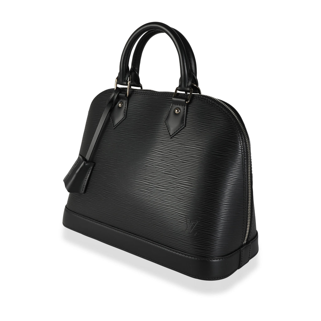 Louis Vuitton Louis Vuitton Black Epi Leather Alma PM
