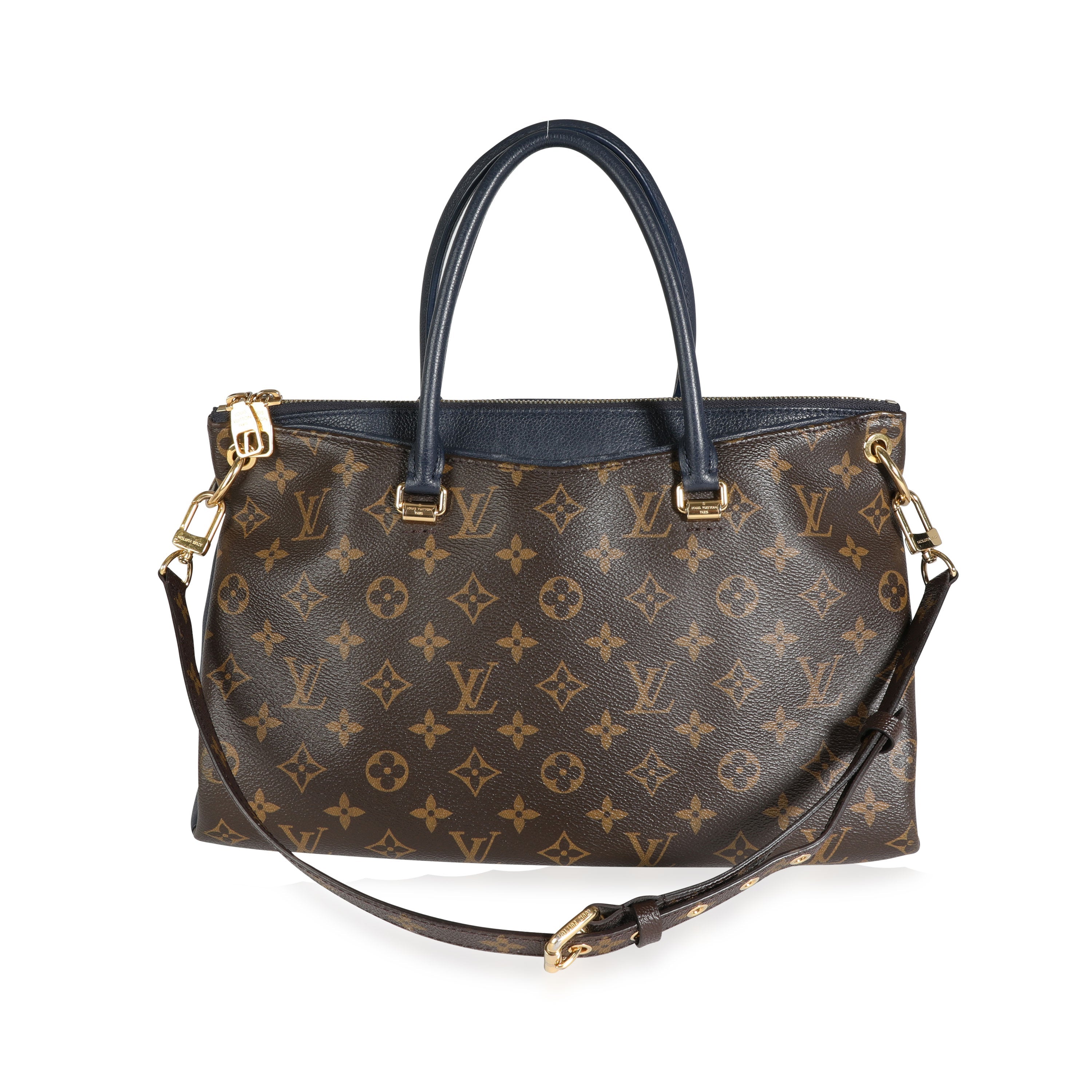 Louis Vuitton Louis Vuitton Monogram Canvas & Marine Bleu Pallas MM