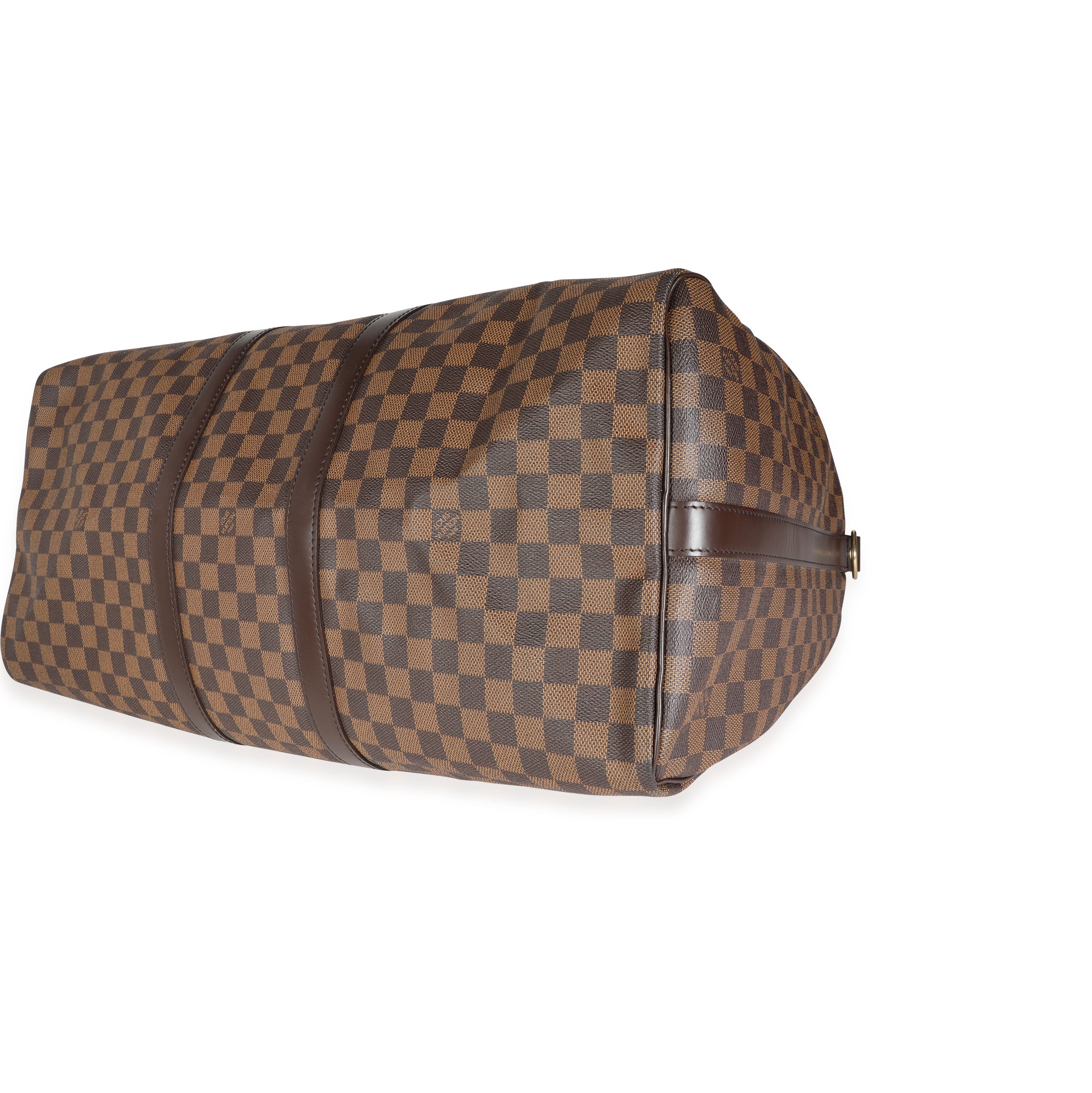 Louis Vuitton Louis Vuitton Damier Ebene Canvas Keepall Bandoulière 55
