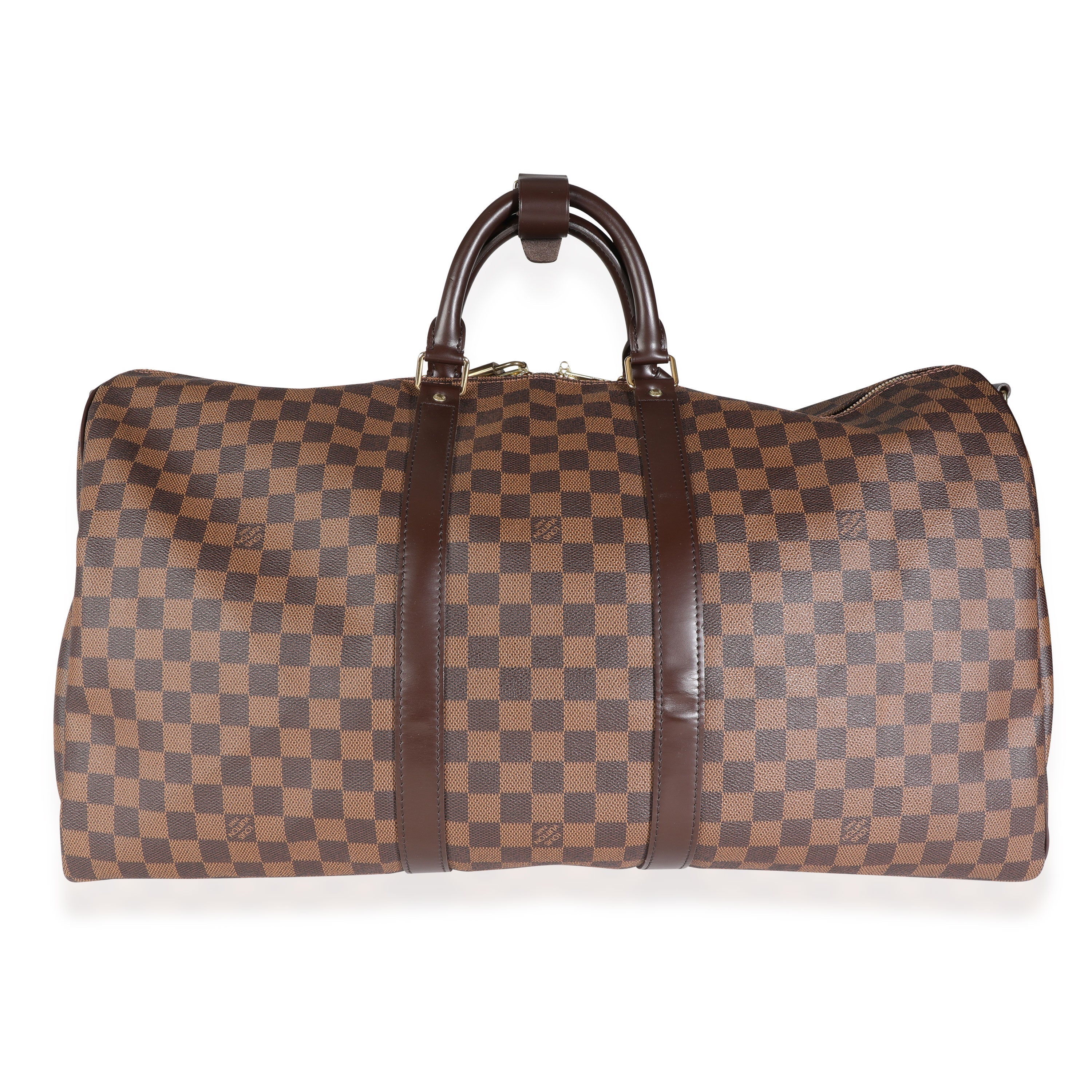Louis Vuitton Louis Vuitton Damier Ebene Canvas Keepall Bandoulière 55
