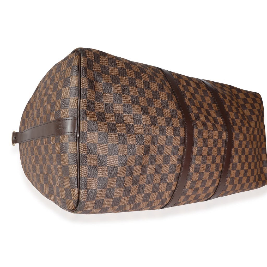 Louis Vuitton Louis Vuitton Damier Ebene Canvas Keepall Bandoulière 55